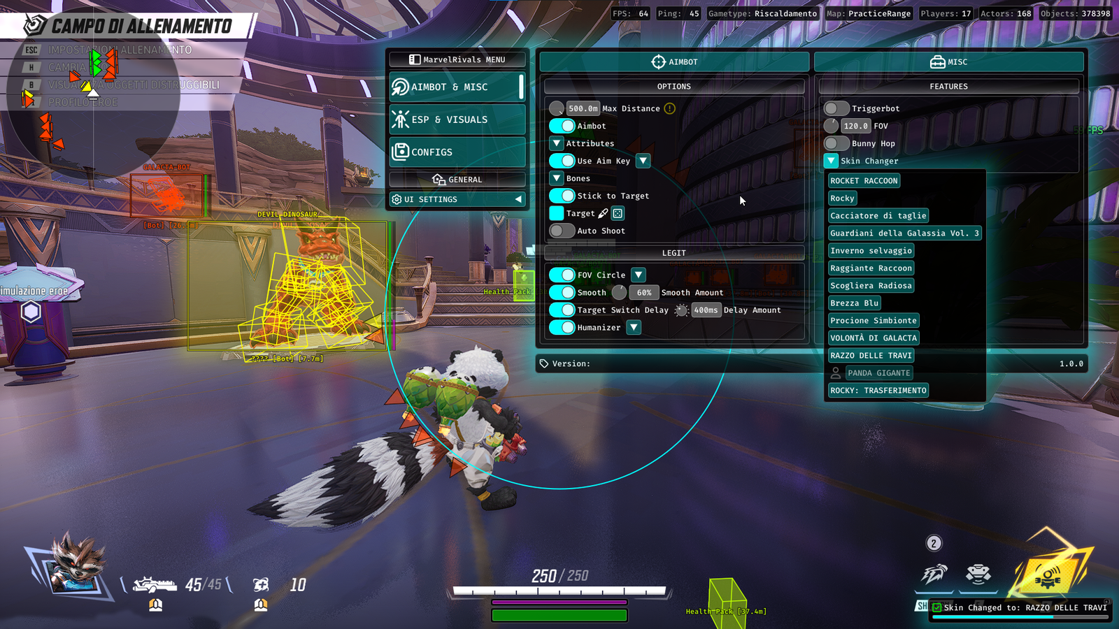 Vendex Marvel Rivals aimbot and misc