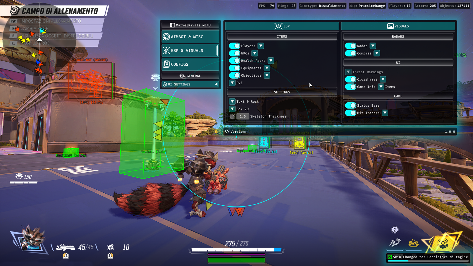 Vendex Marvel Rivals ESP and visuals