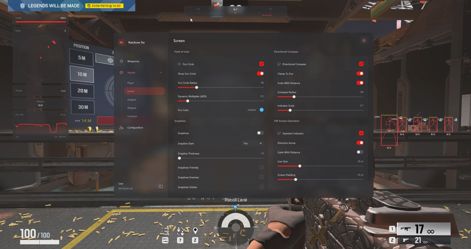 Vendex Rainbow Six Siege player ESP
