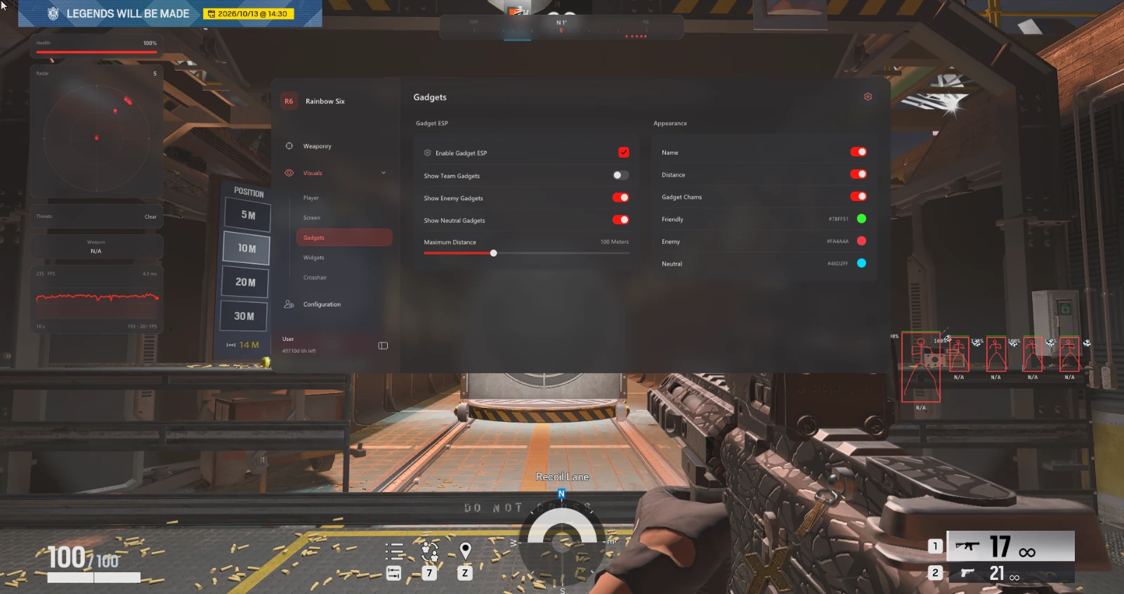 Vendex Rainbow Six Siege gadget ESP